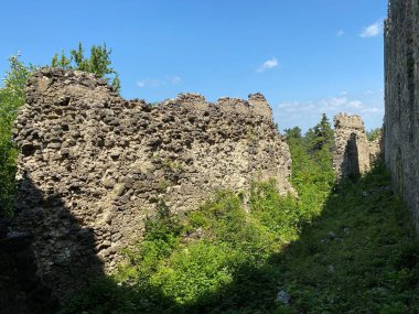 Kale kalesi Ruzica mezunu veya Utvrda Ruzica mezunu ili Tvrdjava Ruzica mezunu, Duzluk - Orahovica, Hırvatistan (Slavonija, Hrvatska)