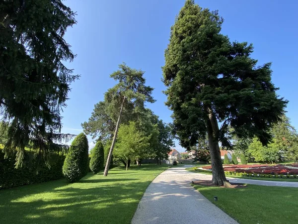 Park Kutjevo Ett Monument Park Arkitektur Eller Park Runt Turkovic — Stockfoto