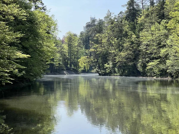 Yapay Trakoscan Gölü (Zagorje, Hırvatistan) - Die - Trakoscan oder kuenstlicher Trakoscansee (Kroatien) - Umjetno jezero ili Trakoscansko jezero (Hrvatsko zagorje, Hrvatska)