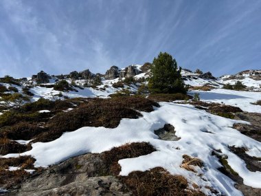İsviçre 'nin iklim değişikliği ve küresel ısınmanın yol açtığı İsviçre Alplerindeki taze kar örtüsünün hızlandırılmış erimesi, İsviçre - Schweizer Alplerindeki Beschleunigtes Abschmelzen der Neuschneedecke in den Schweizer Alpen