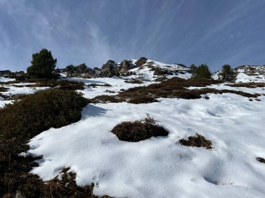 İsviçre 'nin iklim değişikliği ve küresel ısınmanın yol açtığı İsviçre Alplerindeki taze kar örtüsünün hızlandırılmış erimesi, İsviçre - Schweizer Alplerindeki Beschleunigtes Abschmelzen der Neuschneedecke in den Schweizer Alpen