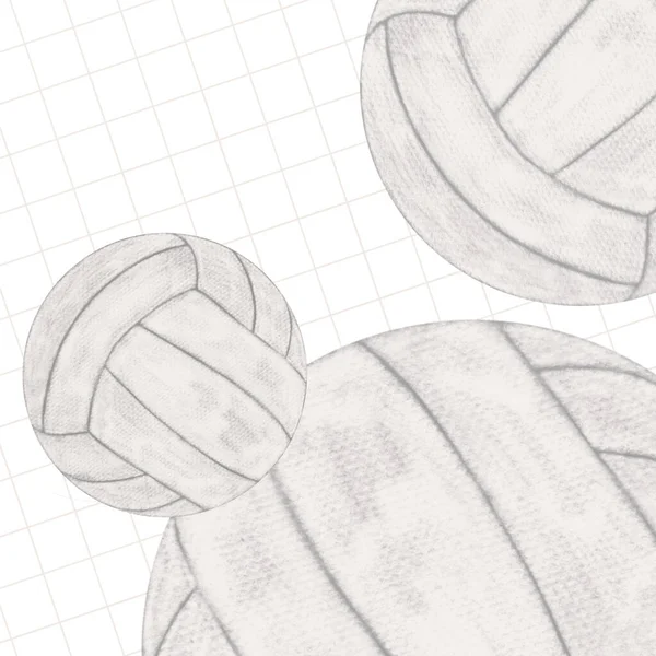 Pelota Voleibol Plantillas Diseño Abstracto —  Fotos de Stock