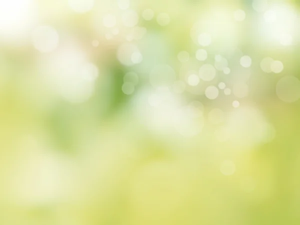 Fondo de primavera verde suave con luces bokeh — Foto de Stock