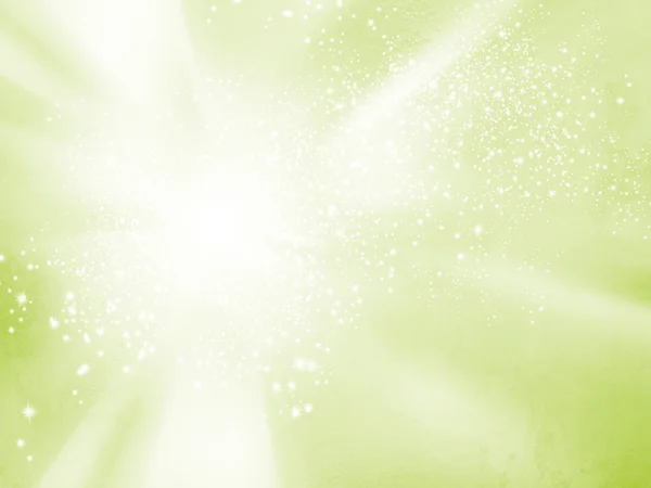 Abstract spring background - soft green starburst - vitality concept — Stock Photo, Image