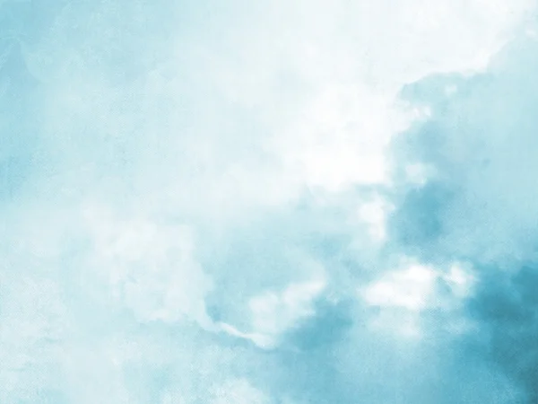 Suddig himmel bakgrund i mjuk blå akvarell — Stockfoto