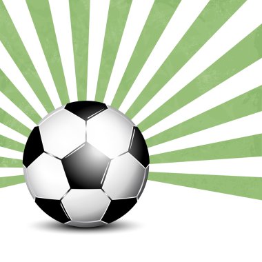 Futbol topu arka plan ışınları ile