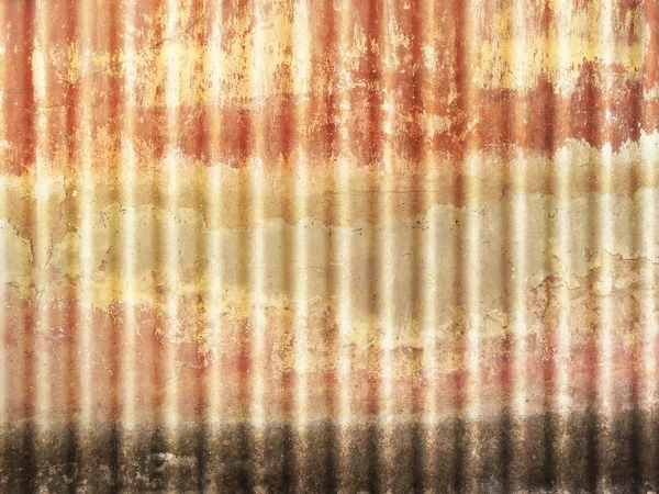 Feuille ondulée - grunge de texture métallique rouillée — Photo