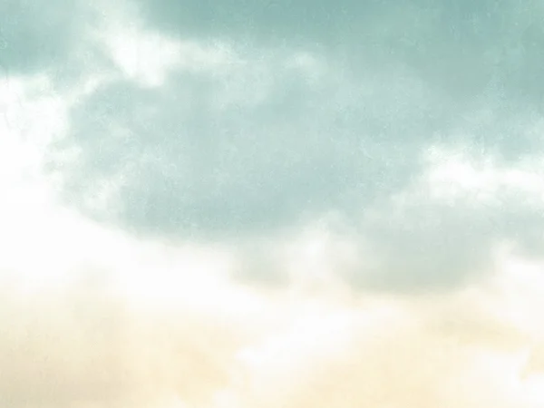Ретро неба фон в блідому акварелі з м'якою вінтажною текстурою абстрактний тонкий живопис природи — стокове фото