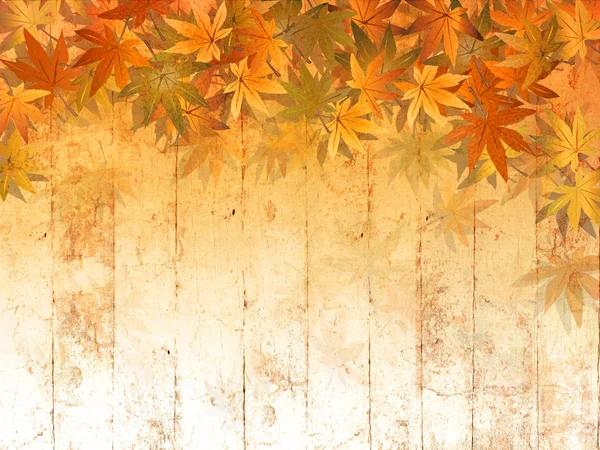 Herbst-Blattrand Hintergrund - abstraktes Erntedankmuster — Stockfoto