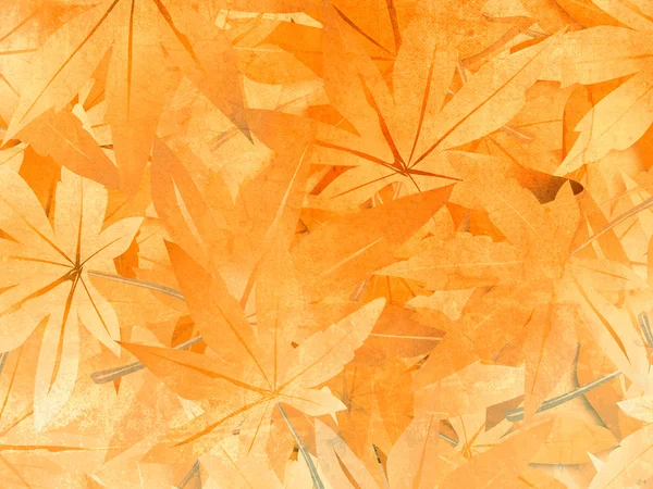 叶背景-抽象秋天模式 — 图库照片