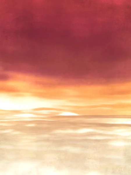 Retro Tło Nieba Dramatycznym Świetle Naturalny Świt Zachód Słońca Nastrój — Zdjęcie stockowe