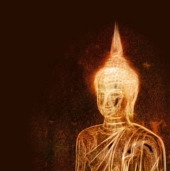 Dibujo artístico buddha — Foto de Stock