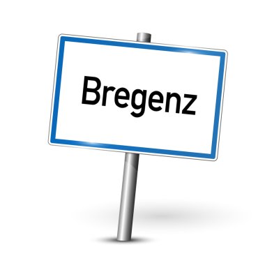 Şehir işareti - bregenz - Avusturya