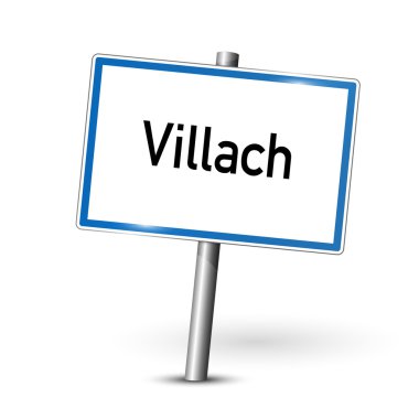 Şehir işareti - villach - Avusturya