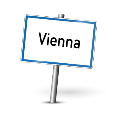 Şehir işareti - Viyana - Avusturya