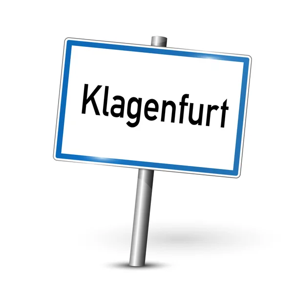 City sign - Klagenfurt - Carinthia, Austria — Stock Vector