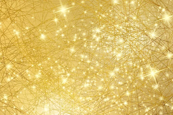 Σπινθηρίζον φόντο - χρυσό υφή με αστέρια - αφηρημένη φώτα των Χριστουγέννων — Φωτογραφία Αρχείου