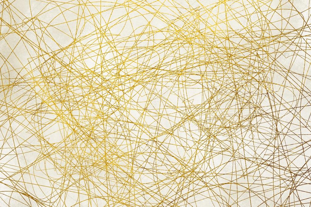 Abstract gold background with random lines
