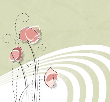 Yumuşak yeşil çiçek arka plan