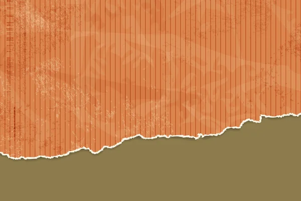 Fondo de papel naranja con bordes rotos — Vector de stock