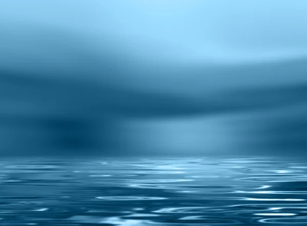 Horizon fundo azul — Fotografia de Stock