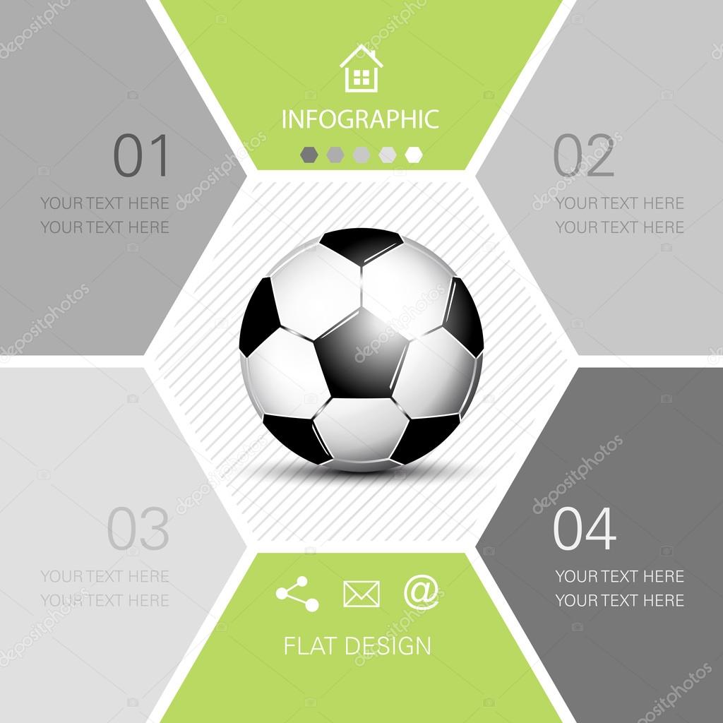 Soccer ball infographic - football