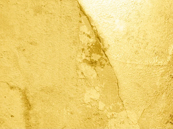 Gold background wall with cracks — Stock fotografie