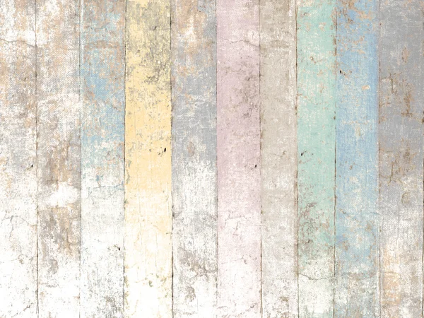 Fond en bois peint avec des couleurs pastel dans un style vintage doux — Photo