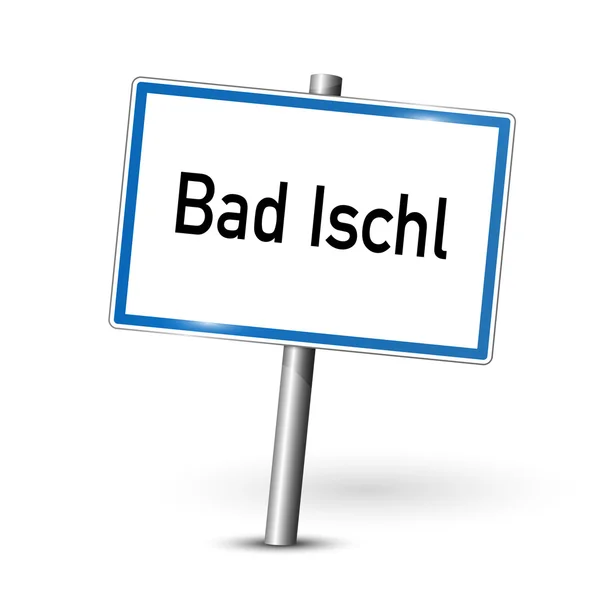 City teken - Bad Ischl - Oostenrijk — Stockvector