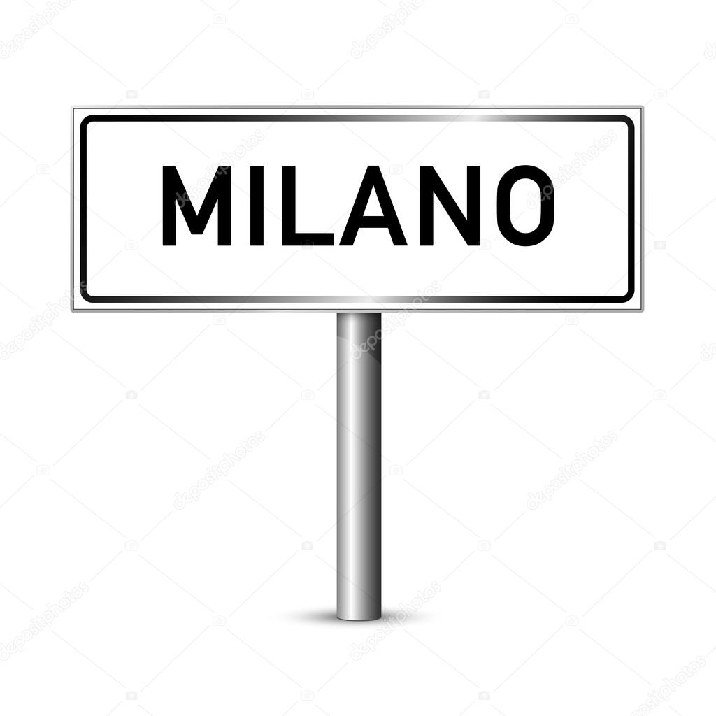 Pisa Italy - city road sign - signage board