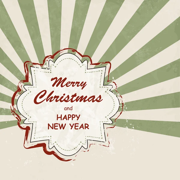 Neşeli Noel metin retro tarzı