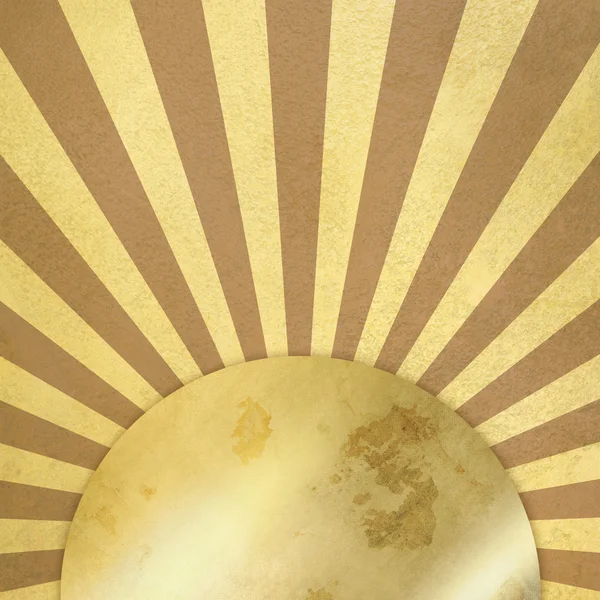 Vintage background with rays and gold plate — Stock Photo, Image