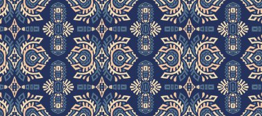 Soyut Etnik Biçim Vektörsüz Desen