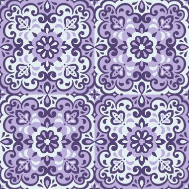 Azulejos Döşeme Vektörü Kusursuz Desen