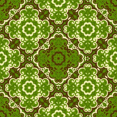 Azulejos Döşeme Vektörü Kusursuz Desen