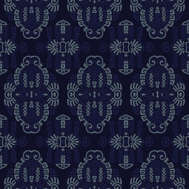 Soyut Etnik Biçim Vektörsüz Desen