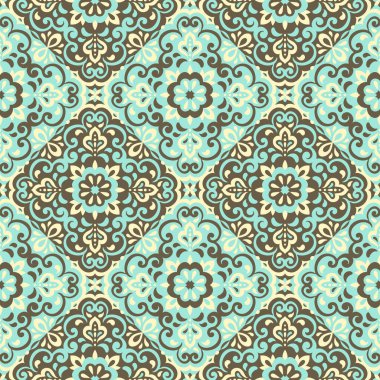 Azulejos Döşeme Vektörü Kusursuz Desen