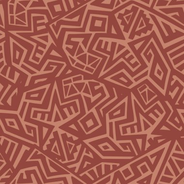 Soyut vektör Dikişsiz desen Etnik tarzda