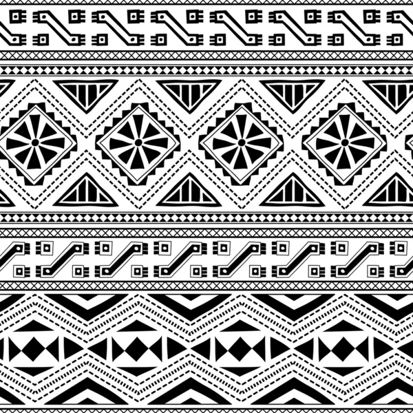 Modèle sans couture textile ornemental ethnique — Image vectorielle