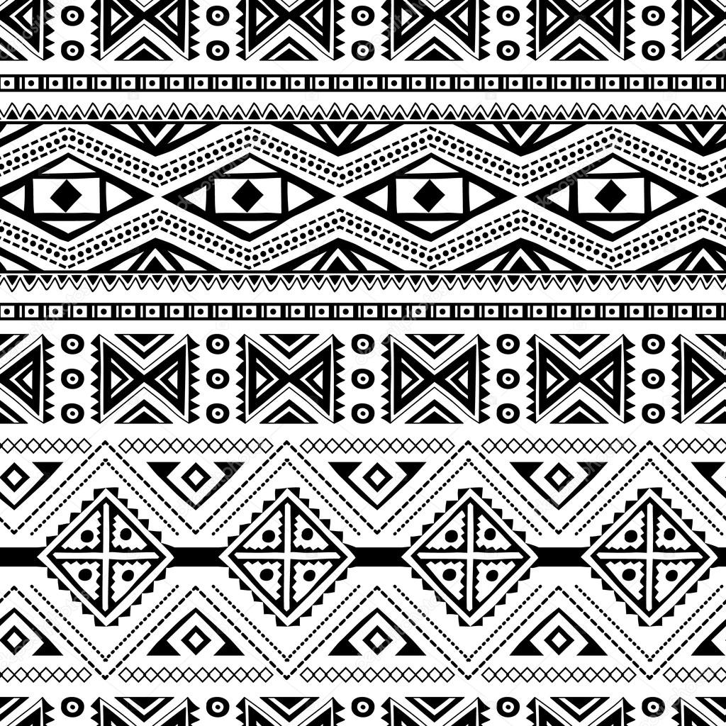 Ethnic ornamental textile seamless pattern