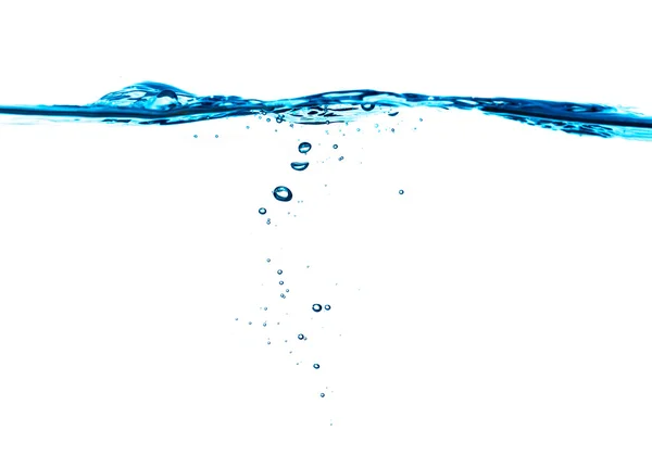 Водяна поверхня з підводними бульбашками — стокове фото