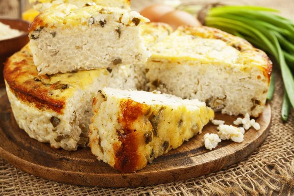 Tarta de arroz con requesón —  Fotos de Stock