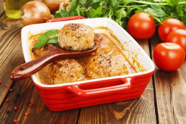 Lahana ve pirinç ile et pirzola 