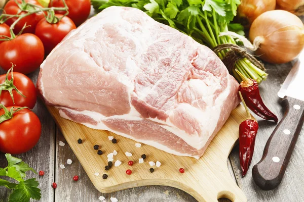Raw meat on the table — Stock Photo, Image