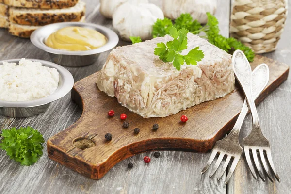 Homemade jelly meat — Stock Photo, Image