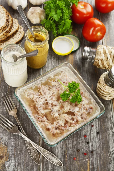 Carne casera de gelatina — Foto de Stock