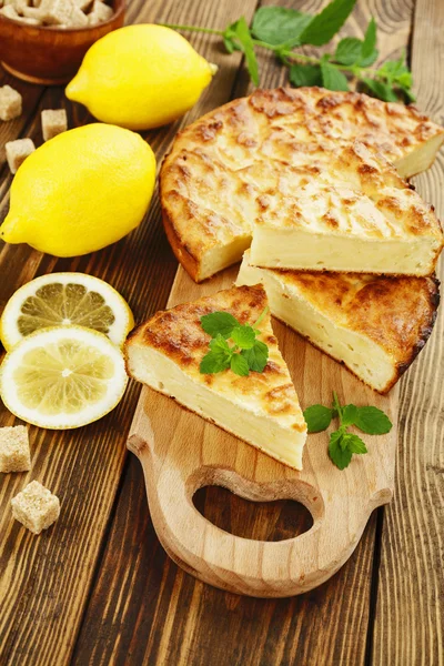 Casseruola di limone con ricotta — Foto Stock