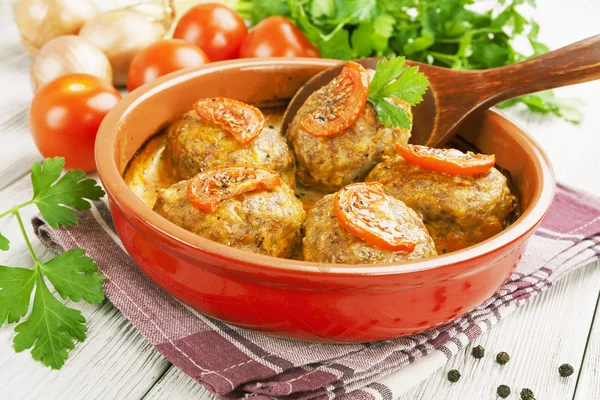 Lahana ile et pirzola