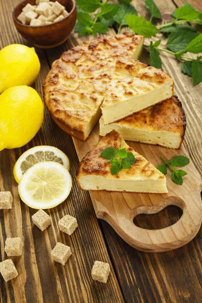 Casseruola di limone con ricotta — Foto Stock