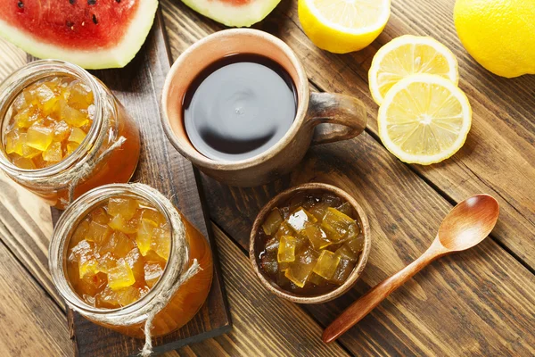 Homemade watermelon jam — Stock Photo, Image